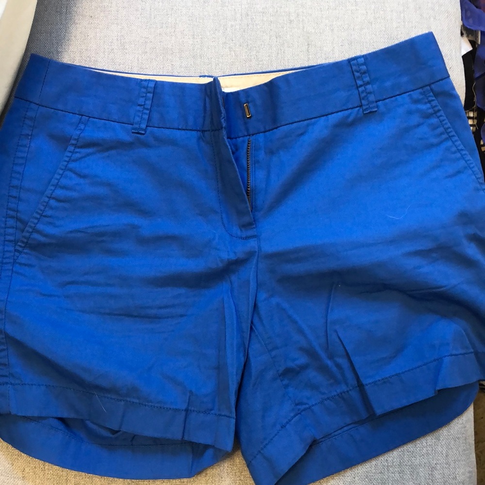 J crew royal blue chino shorts